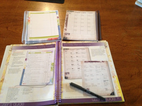 The Ultimate Planner System with the Student and Teen's planner on top and the Parent's Ultimate Planner on the bottom.